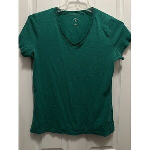 St John's Bay LT TALL Large Tee, short sleeve top. Soft & Comfy T-shirt Green